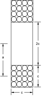 Diagram of a Brooks Coil, maximum inductance for a given length wire