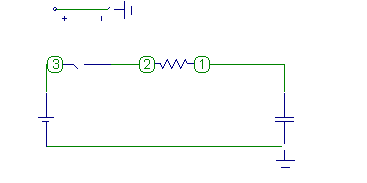 RC charging circuit schematic diagram
