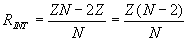 Multi-port splitter/adder equation for series resistance