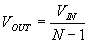 Multi-port splitter/adder equation for output voltage