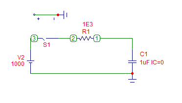 RC Charging Circuit Schematic Diagram